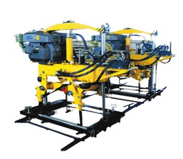 YD-22型液壓搗固機(jī),雙導(dǎo)柱框架結(jié)構(gòu)，單缸升降方式